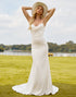 Charming Mermaid Spaghetti Wedding Dress 2025 with Sleeveless