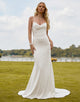 Charming Mermaid Spaghetti Wedding Dress 2025 with Sleeveless