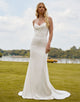 Charming Mermaid Spaghetti Wedding Dress 2025 with Sleeveless