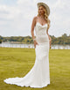 Charming Mermaid Spaghetti Wedding Dress 2025 with Sleeveless