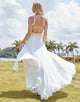 Charming Spaghetti Sleeveless Hollow Wedding Dress 2025 with Backless