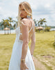 Charming Spaghetti Sleeveless Hollow Wedding Dress 2025 with Backless