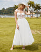 Elegant Sweetheart Spaghetti Wedding Dress 2025 with Sleeveless