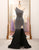 Sparkly Black Mermaid One Shoulder Corset Prom Dress