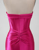 Bodycon Sweetheart Satin Corset Short Homecoming Dress