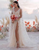 A-line Lace Wedding Dress with Split