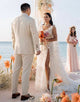 A-line Lace Wedding Dress with Split