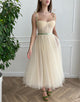 Apricot Homecoming Dress with Beading
