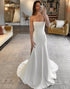 Mermaid Satin Strapless Wedding Dress