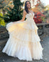 Tiered Long Tulle Princess Prom Dress
