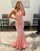 Mermaid Sequin One Shoulder Backless Prom Dress