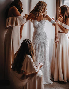 Sweetheart Mermaid Lace Wedding Dress