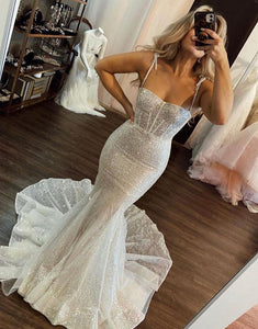 Mermaid Sweetheart Glitter Wedding Dress