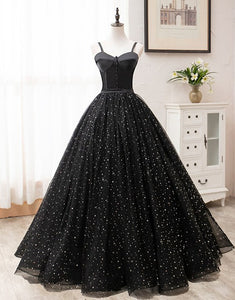 Ball Gown Sweetheart Black Prom Dress
