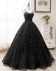 Ball Gown Sweetheart Black Prom Dress