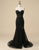 Black Sweetheart Lace Prom Dress with Split