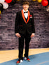 3 Piece Shawl Lapel Black Men's Prom Suit