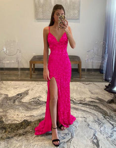 Sexy Glitter Prom Dress With Sequins