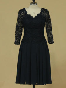Plus Size Black Lace Mother of the Bride Dress