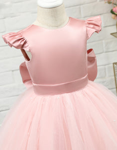 Pink Ball Gown Flower Girl Dress