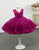 Fuchsia Ball Gown Princess Flower Girl Dress