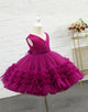 Fuchsia Ball Gown Princess Flower Girl Dress