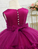 Fuchsia Ball Gown Princess Flower Girl Dress