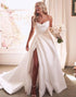 Sweetheart Satin Simple Wedding Dress