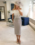 Off the Shoulder Sheath Mother of the Bride Dress