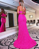 Mermaid Sequin Two Piece Prom Dress