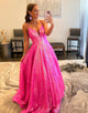 A-line Sequin Prom Dance Dress