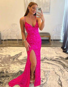 Sexy Glitter Prom Dress With Sequins