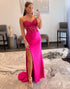 Sweetheart Pink Long Prom Dress with Lace