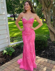 Sheath Sweetheart Prom Dress with Appliques