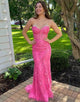 Long Sheath Sweetheart Prom Dress with Appliques