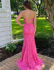 Long Sheath Sweetheart Prom Dress with Appliques