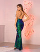 Sequin Long Mermaid Sexy Prom Dress