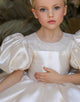 Ball Gown Ivory Girl Dresses with Sleeve