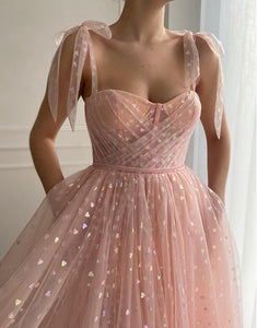 Sweetheart Light Pink Princess Party Dress