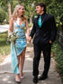 Black Notched Lapel 2 Piece Slim Fit Men's Prom Suit