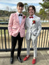 Pink Notched Lapel Men's Prom Blazer