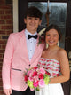 Pink Notched Lapel Men's Prom Blazer