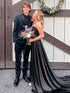 Black Notched Lapel 2 Piece Men's Prom Suit