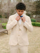 2 Piece Ivory Notched Lapel Men's Prom Suit