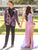 Purple Sequins Shawl Lapel Men's Prom Blazer