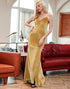Memaid Velvet Wedding Party Dress