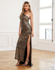 Sequin Mermaid Prom Dress with Slit