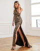 Sequin Mermaid Prom Dress with Slit