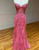 Sweetheart Mermaid Pink Prom Dress