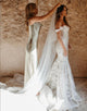 Mermaid Wedding Dress with 3D Appliques